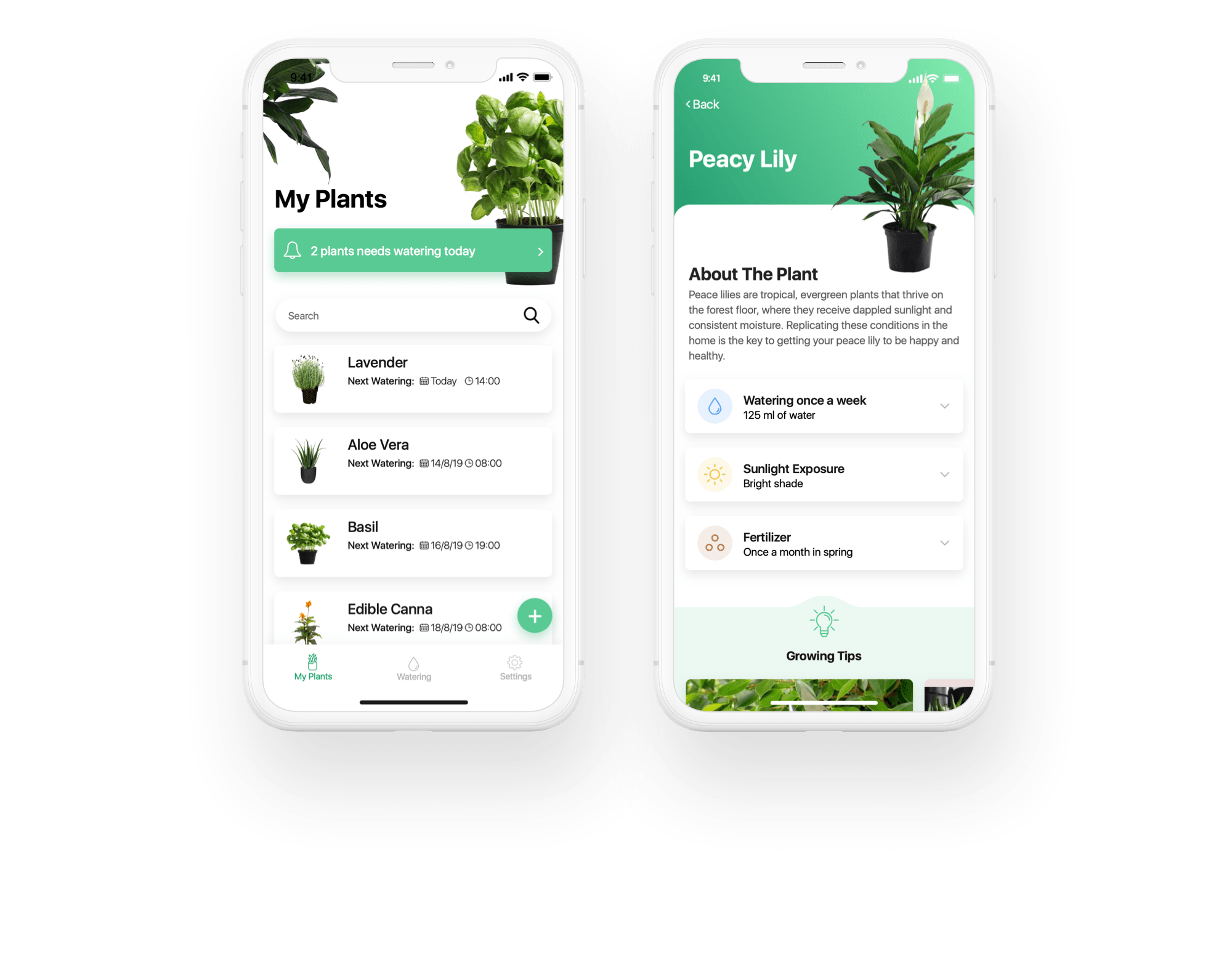 Plant Watering Calendar App Thinkervine