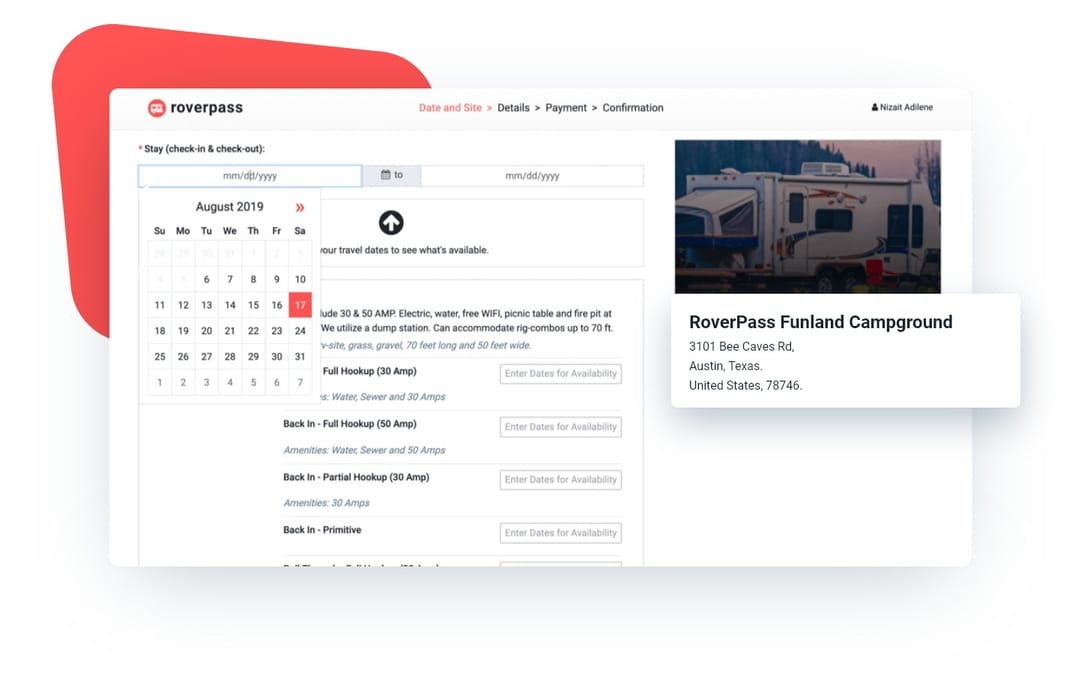 Online Reservations Free Campground Reservation System