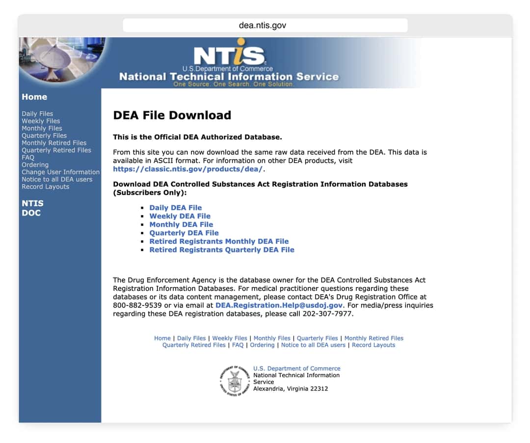 changes to DEA registration verifications