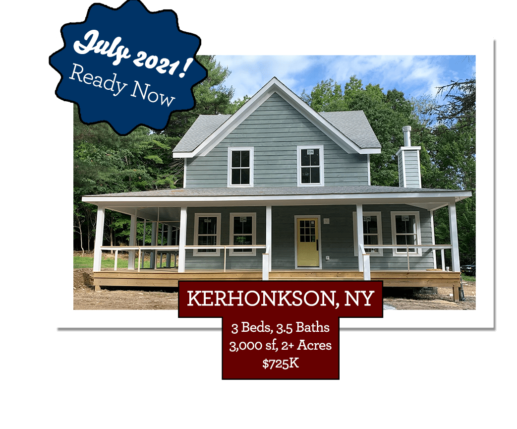COMING SOON! 3 New Homes WITH POOLS for sale in Olivebridge, NY Catskills Real Estate