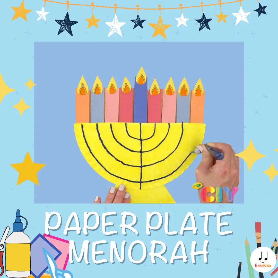 Calendar Activity Paper Plate Menorah