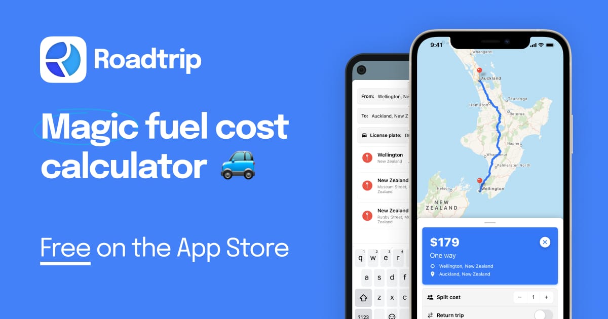 Roadtrip Magic Fuel Cost Calculator for Kiwi Road Trips