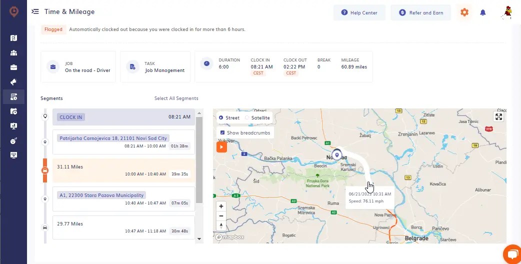 GPS vs. Odometer Accuracy Timeero