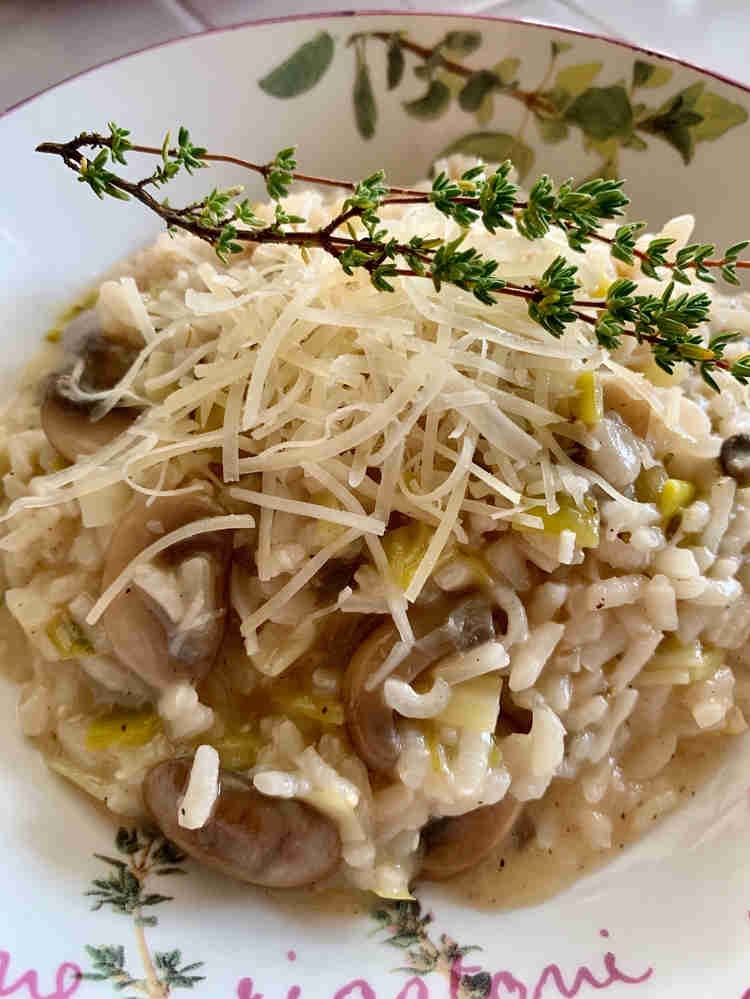 Mushroom Leek Risotto