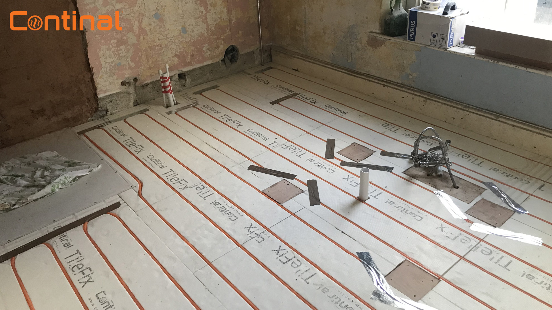 Levelling floor heights is no problem for underfloor heating UFH Case