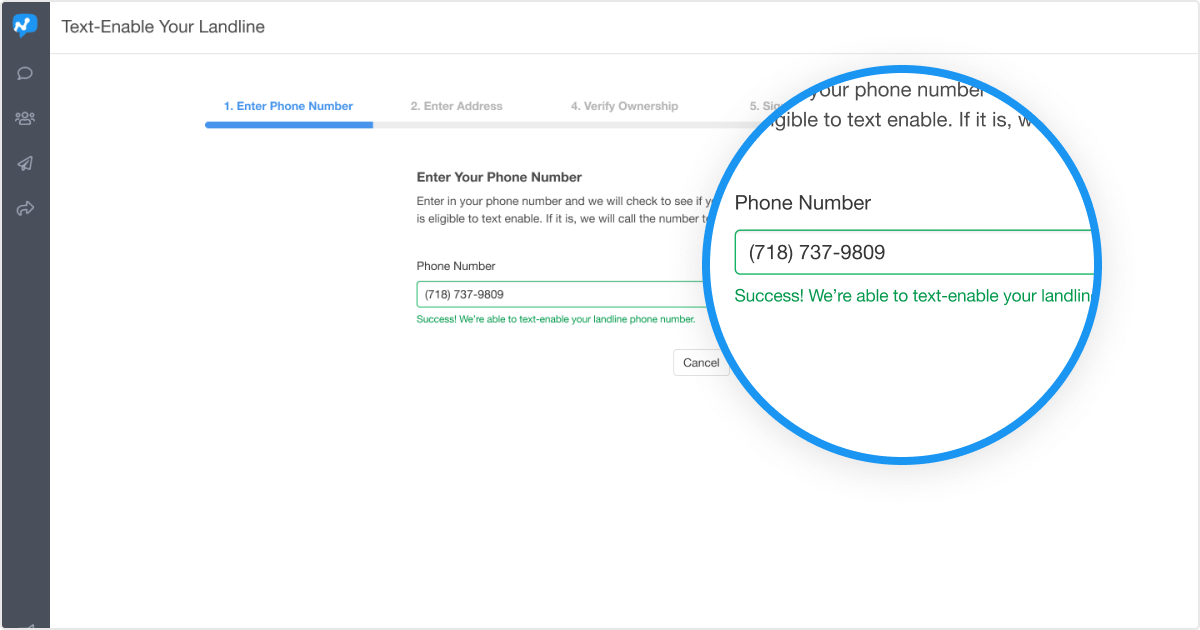 Add SMS to Your Existing Landline