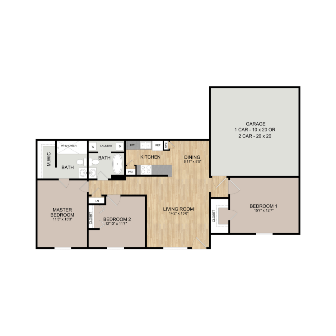 Floor Plans Augusta at Gruene Apartments New Braunfels, Texas