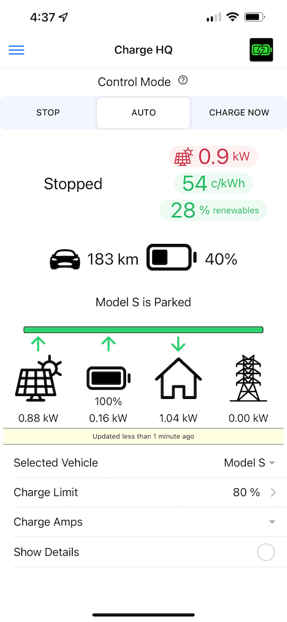 Charge HQ Configuring the Charging Settings in the App