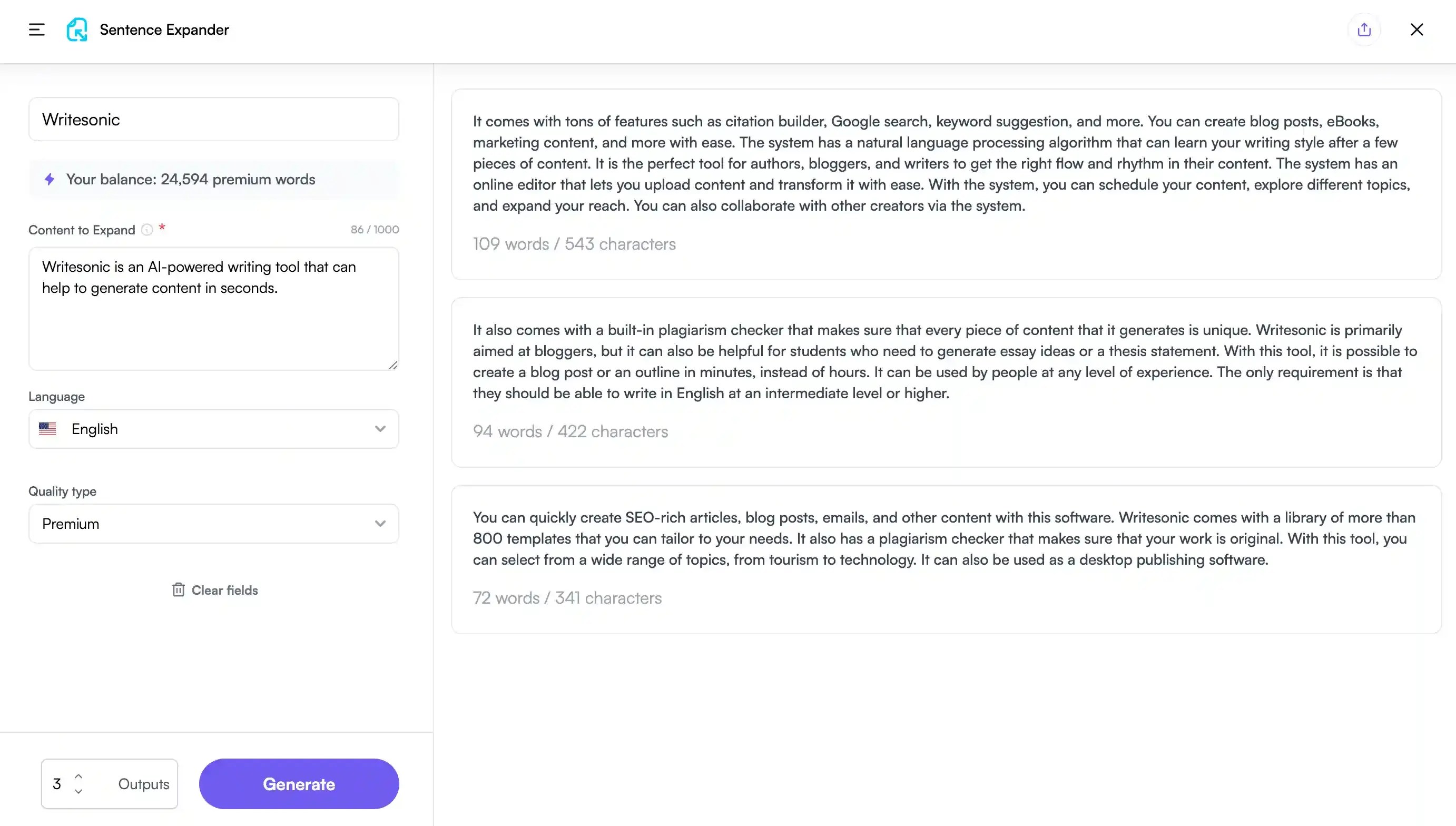 Text Expander, Sentence Expander Expand Sentences For Free