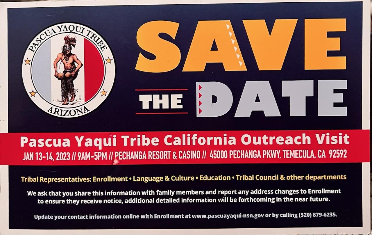 Pascua Yaqui Tribe California Outreach Visit