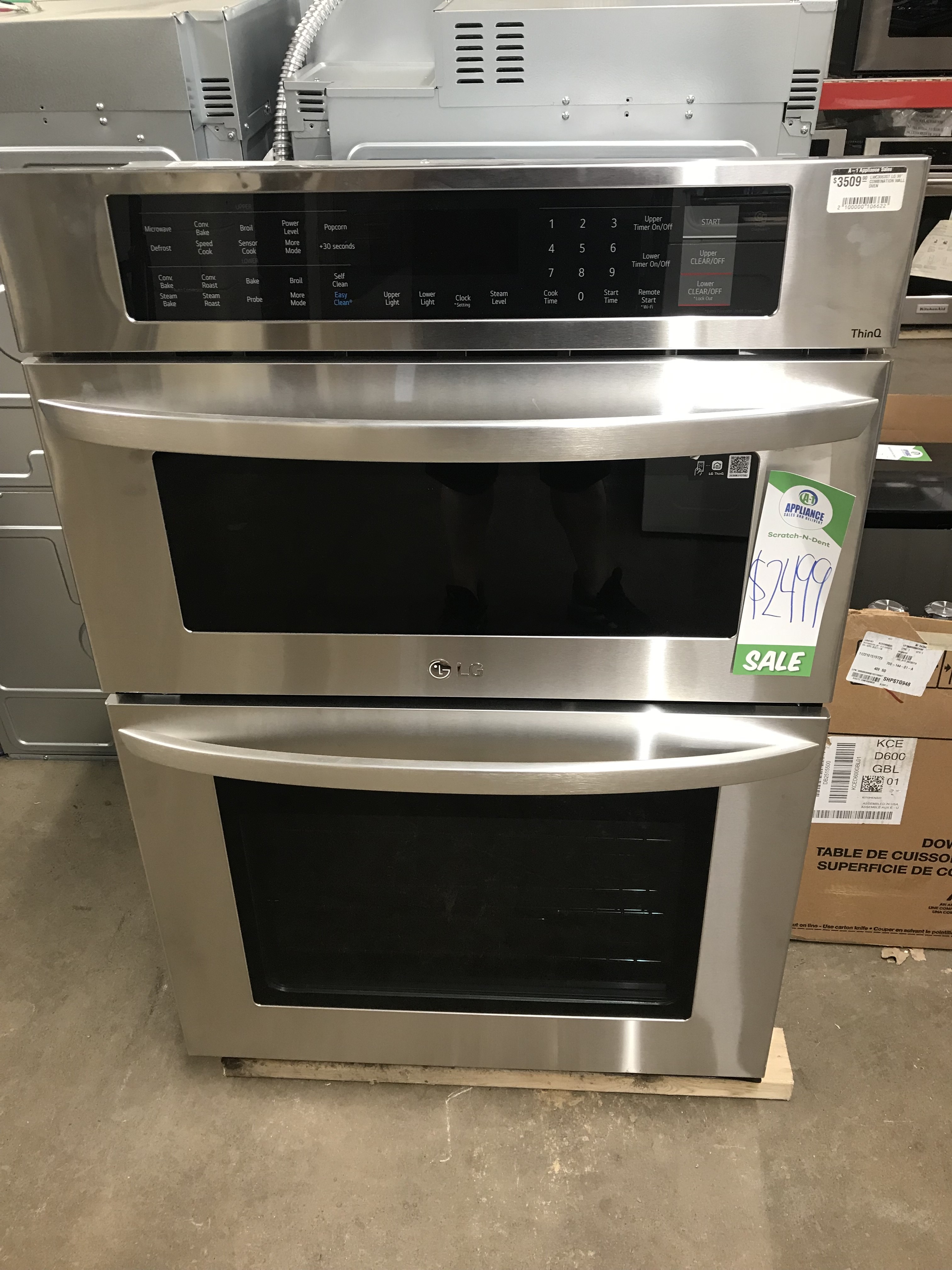 LWC3063ST LG Stainless Steel 30" Combination Microwave and Wall Oven
