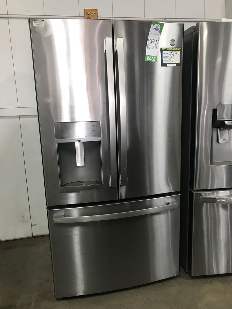 PYE22KYNFS GE PROFILE STAINLESS STEEL 22.2 CU. FT. COUNTER DEPTH FRENCH