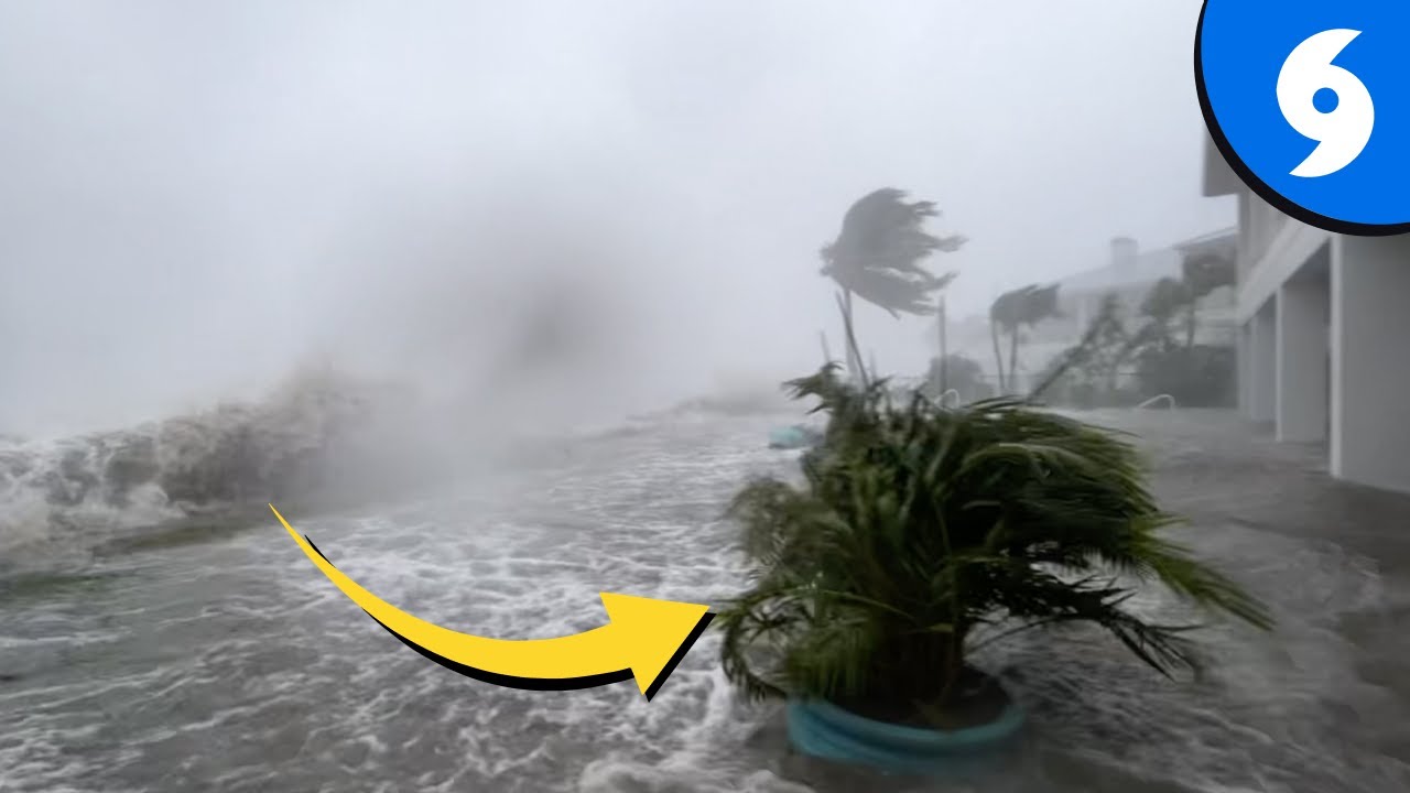 Video HURRICANE IAN AMAZING Eyewall & Storm Surge Video