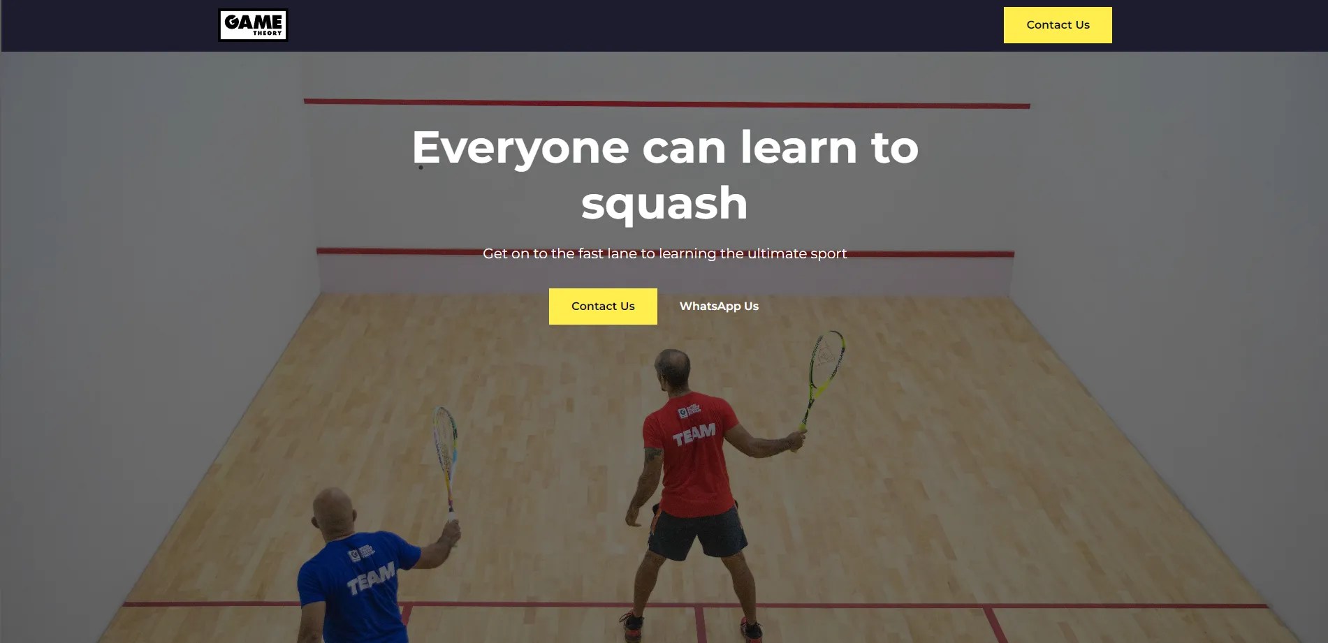 Squash Coaching at Game Theory