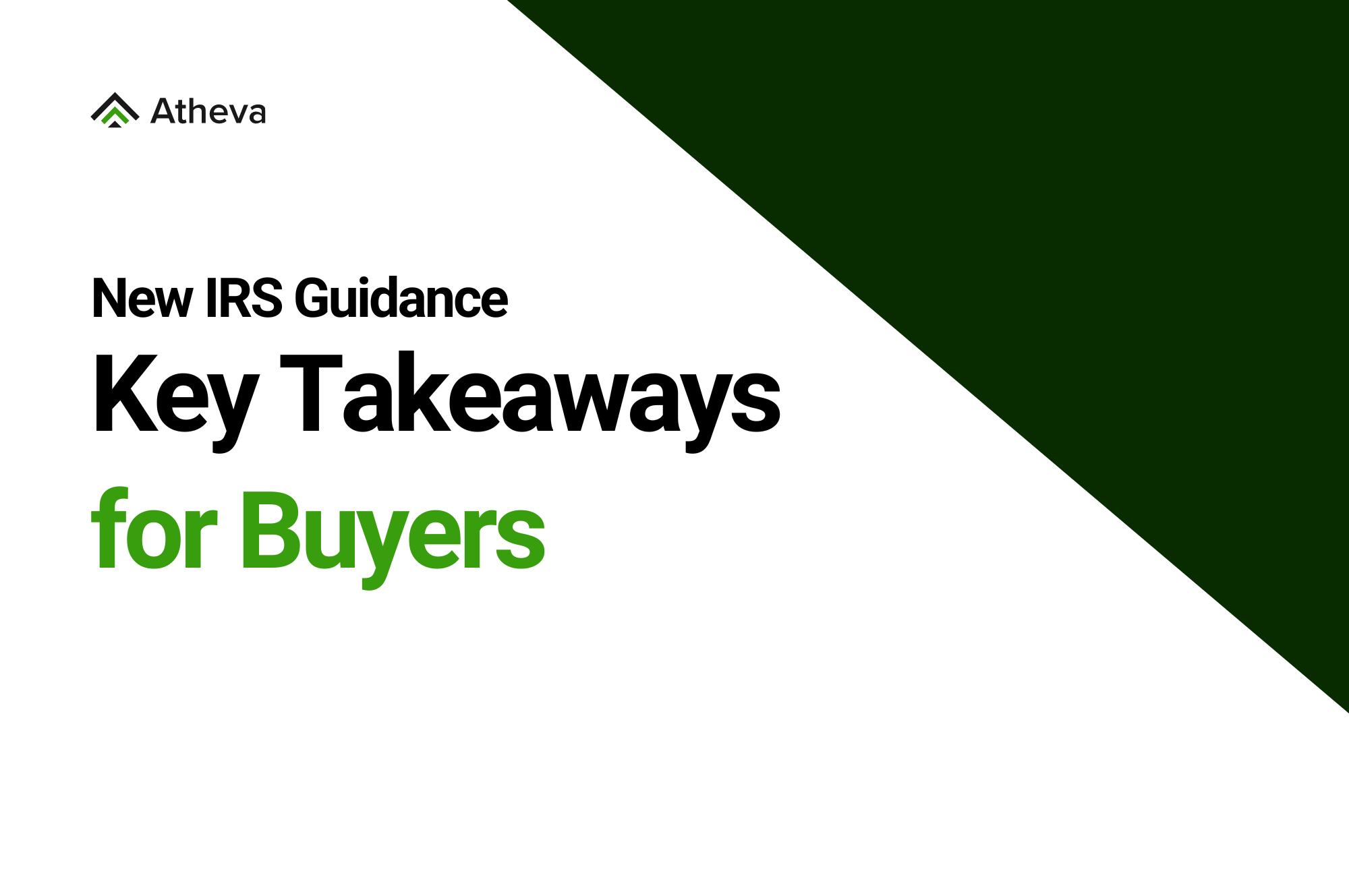 Atheva Breaking Down the Latest IRS Guidance on Clean Energy Credits