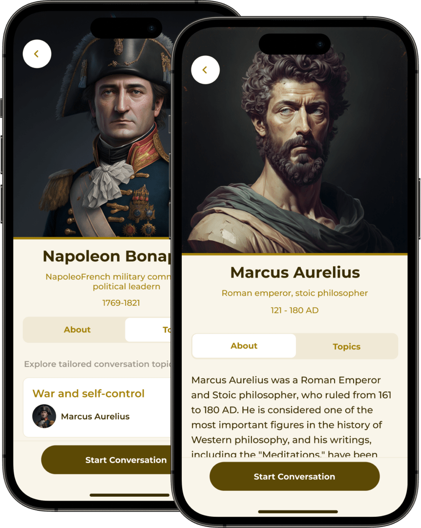Hello History Chat with AI Generated Historical Figures