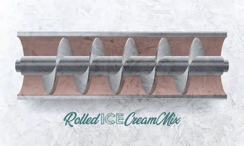 How Do Nugget Ice Makers Work? Rolled Ice Cream Mix