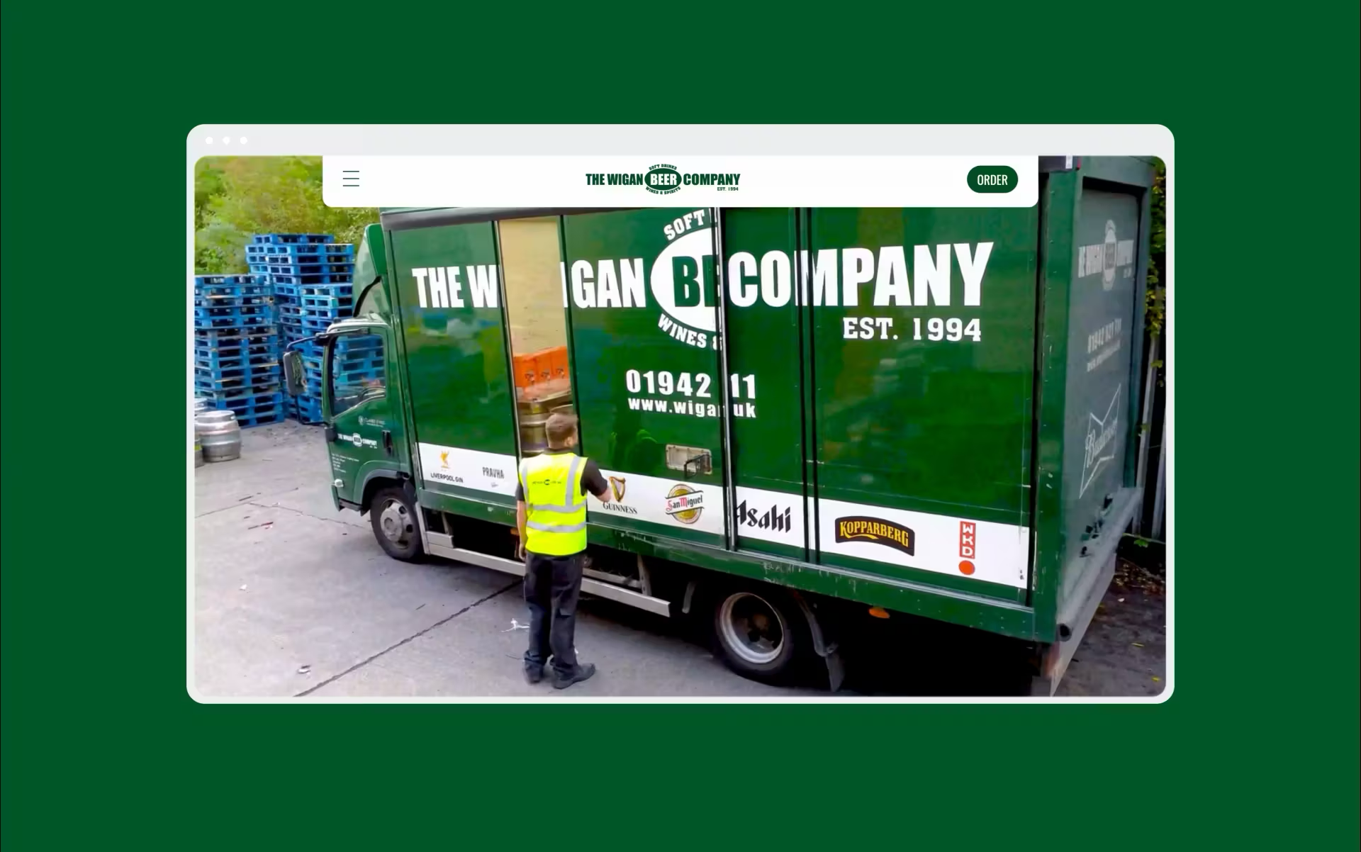 Wigan Beer site Design Nibble Media