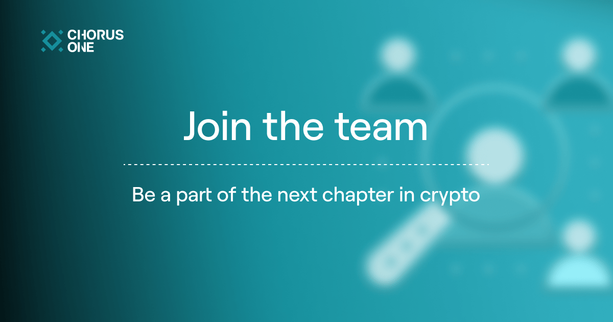 Chorus One Infrastructure to help you earn rewards on your cryptoassets.