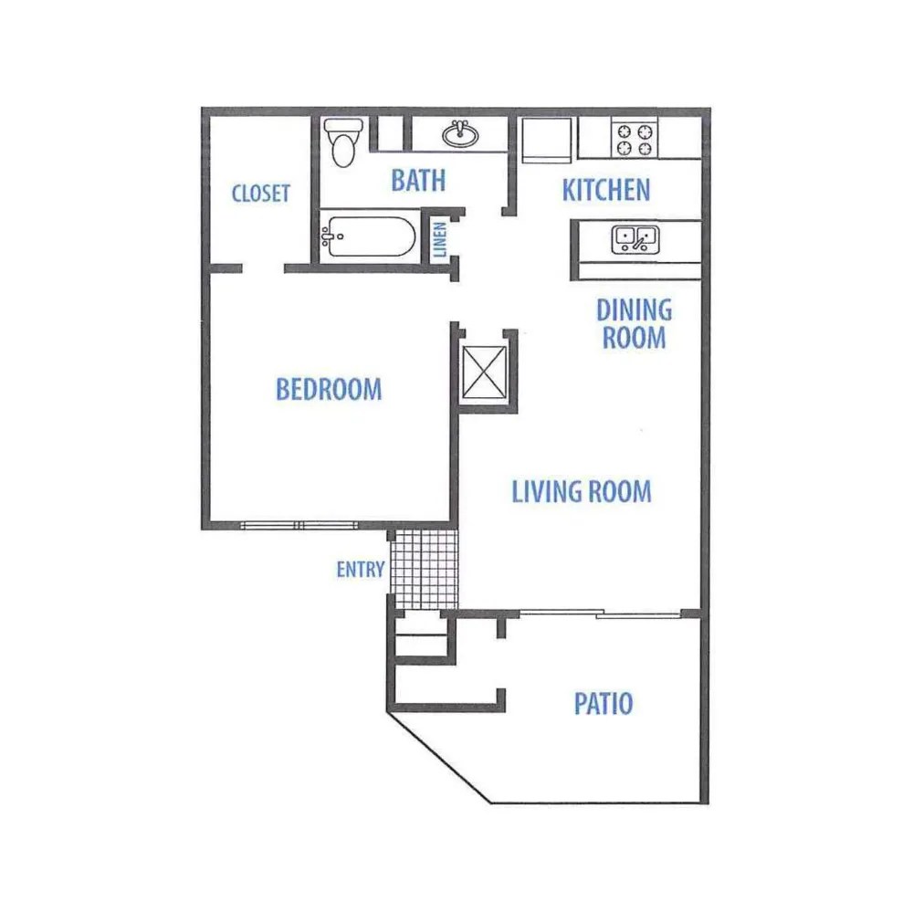 Floor Plans Spacious One and Two Bedroom Apartments The Landing