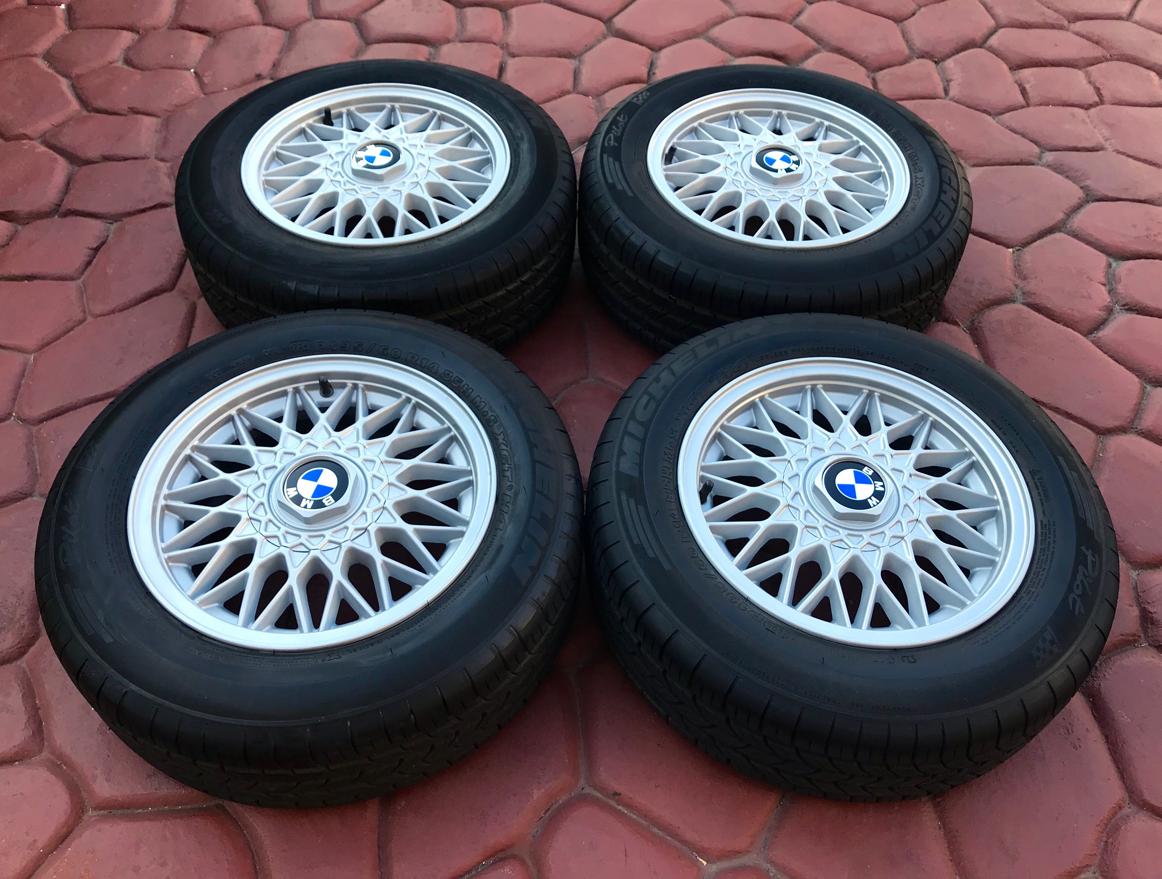 14" E30 Basketweave Wheels w/ Michelin Tires ﻿ Miscellaneous