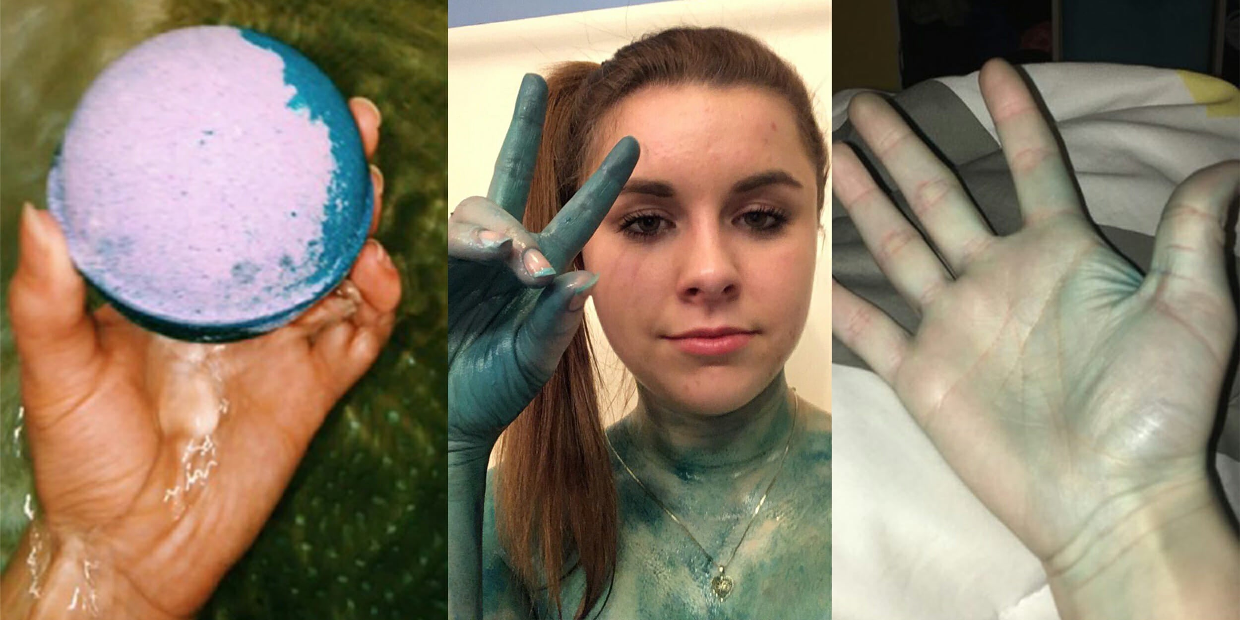 Woman Claims Kroger Bath Bomb Turned Her Skin Blue