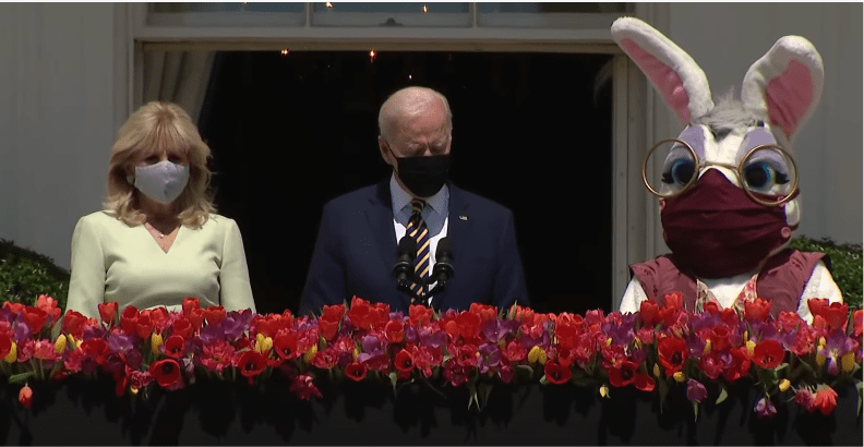 Conservatives Are Freaking Out Over Biden's Masked Easter Bunny