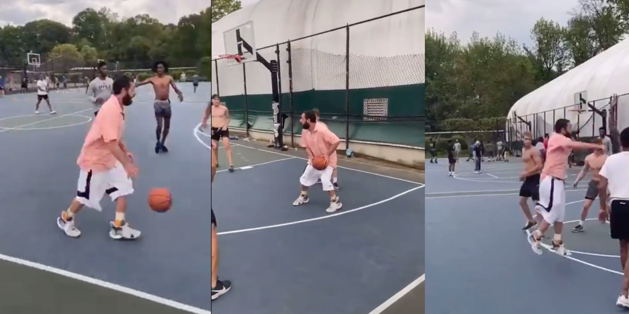 Adam Sandler's Pickup Basketball Game Takes the by Storm