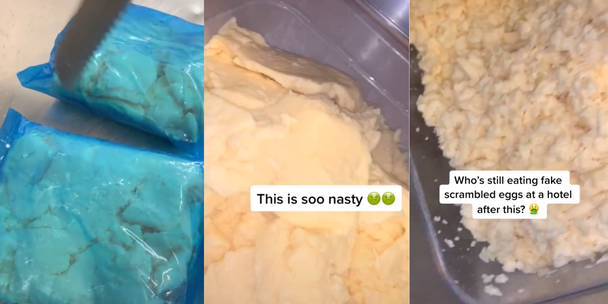 TikToker Horrifies Viewers With Hotel Breakfast Eggs Reveal