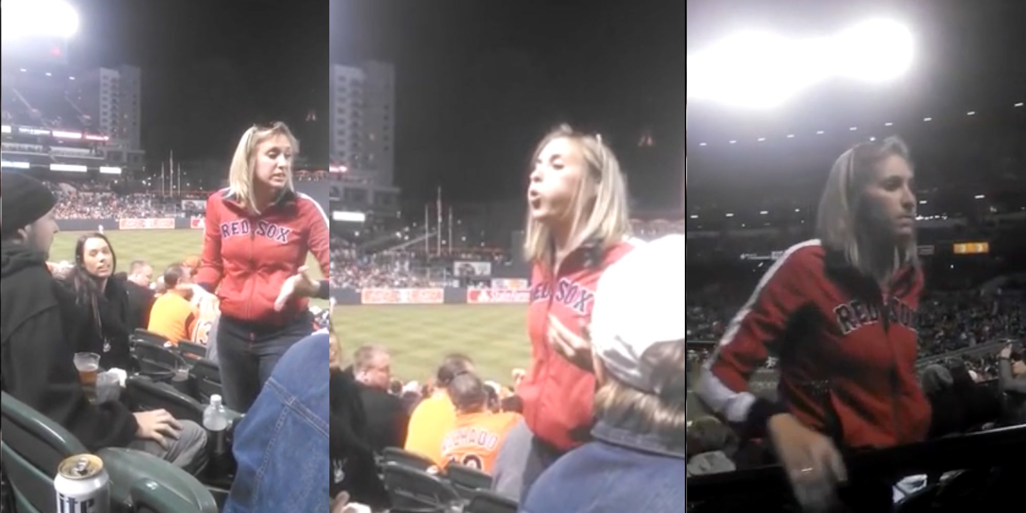 Woman Spits On Man at a Baseball Game in Viral Video