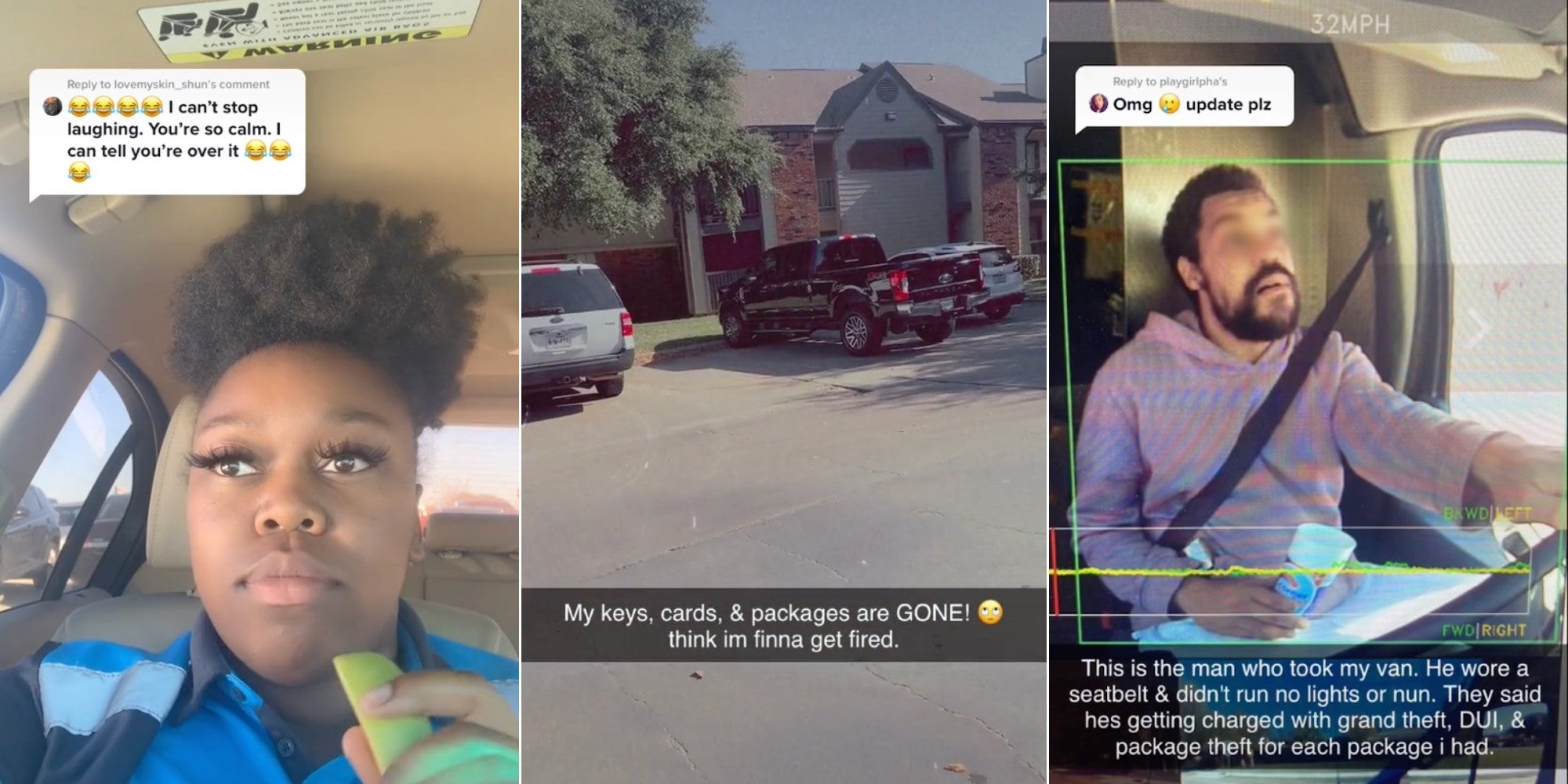 Amazon Delivery Driver's Van Gets Stolen in Viral TikTok