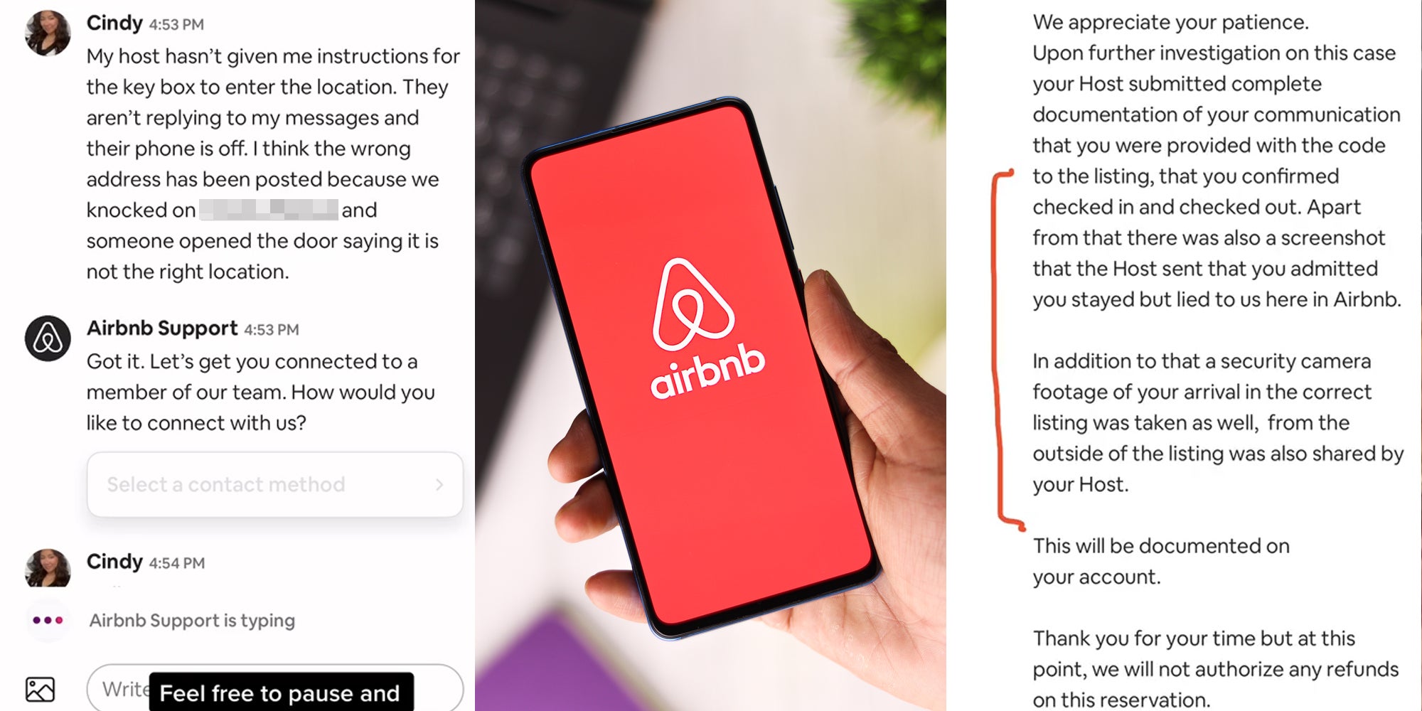 Woman Says Airbnb Scammed Her After Giving her Wrong Address