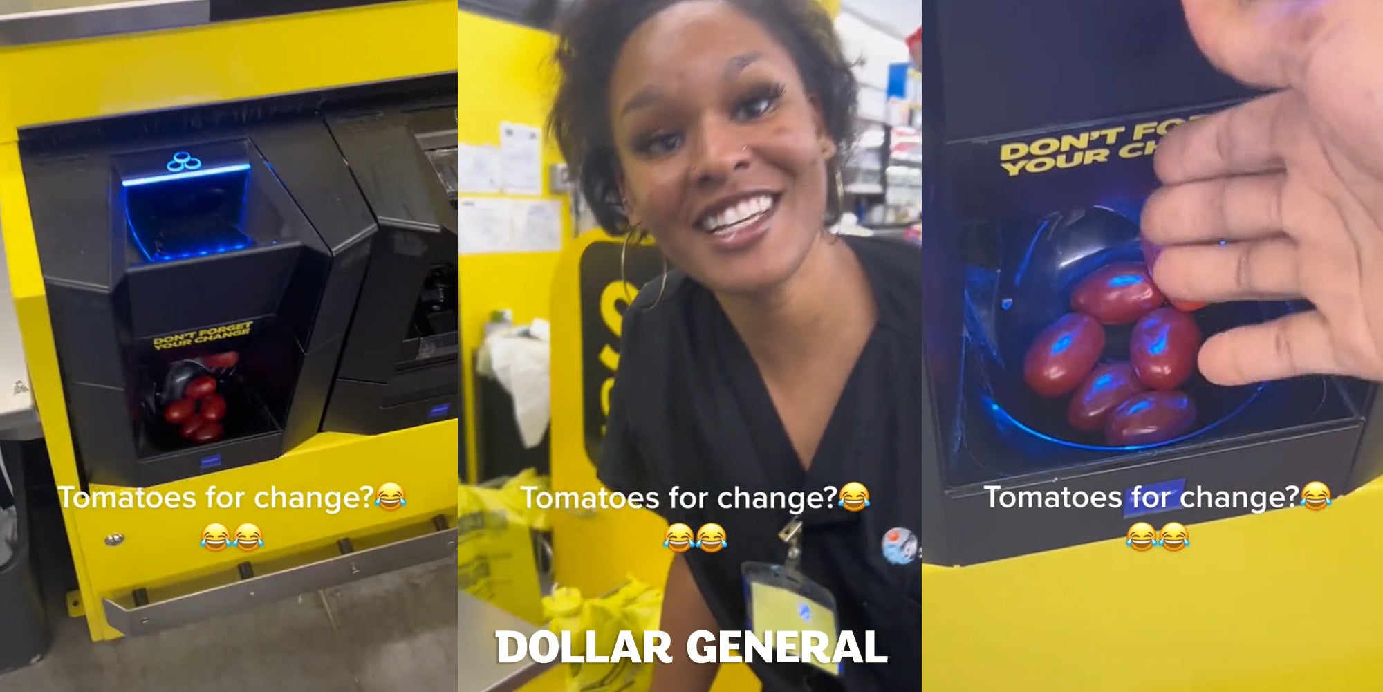 Dollar General SelfCheckout Dispenses Tomatoes Versus Coins