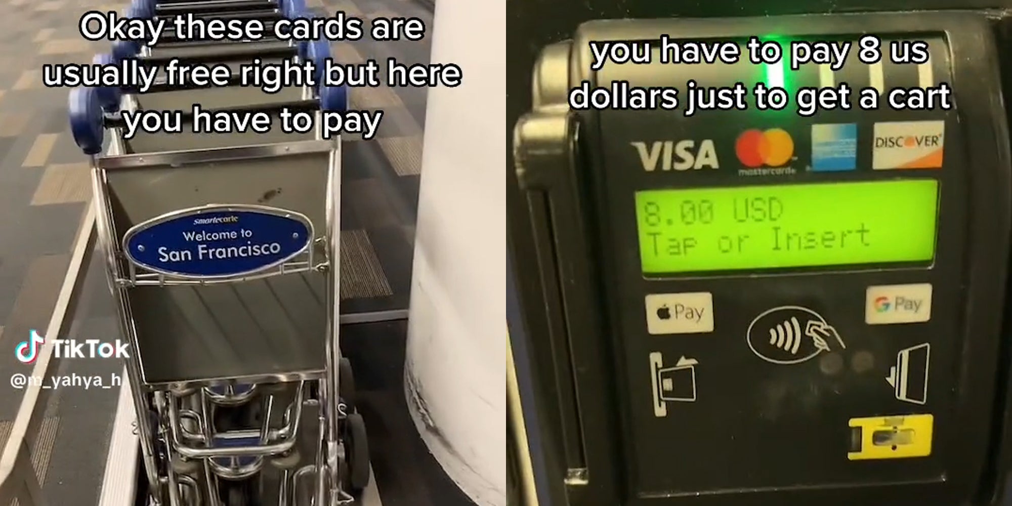 Airport Charges 8 to Use Luggage Cart