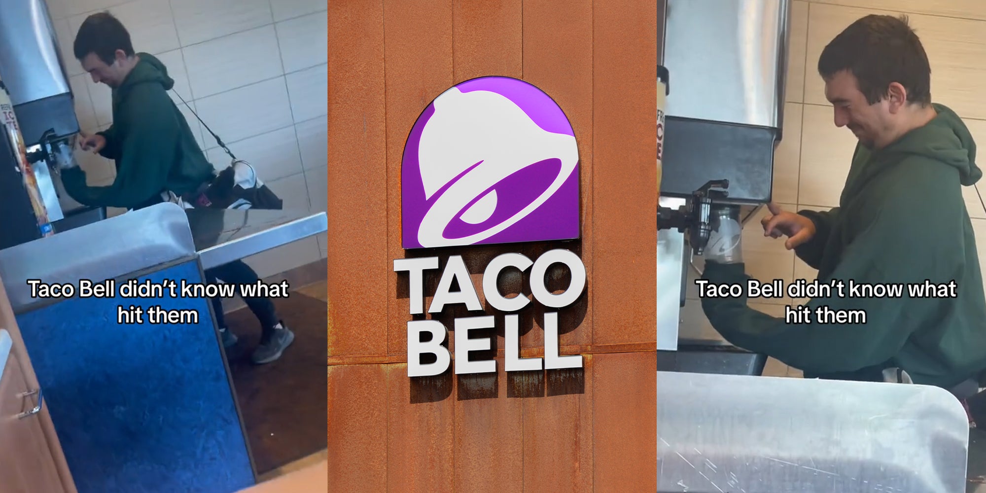 Taco Bell Customer Fills 5Gallon Container with Baja Blast