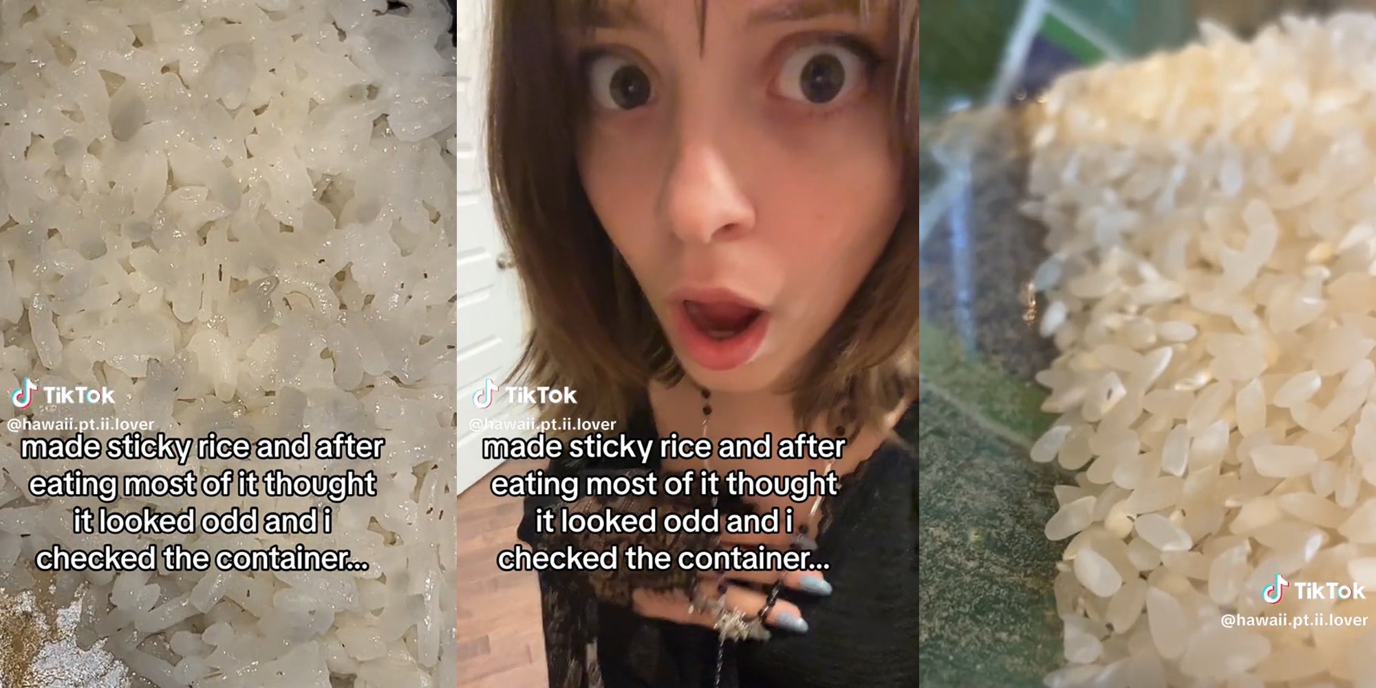 Woman Finds Bugs in Her Sticky Rice While Eating