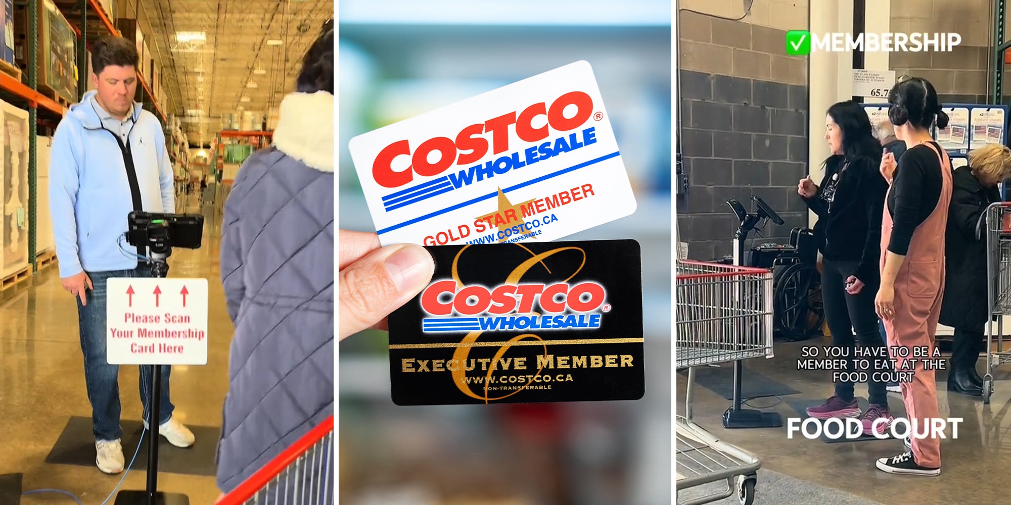 Costco Shopper Has to Scan Membership at The Door