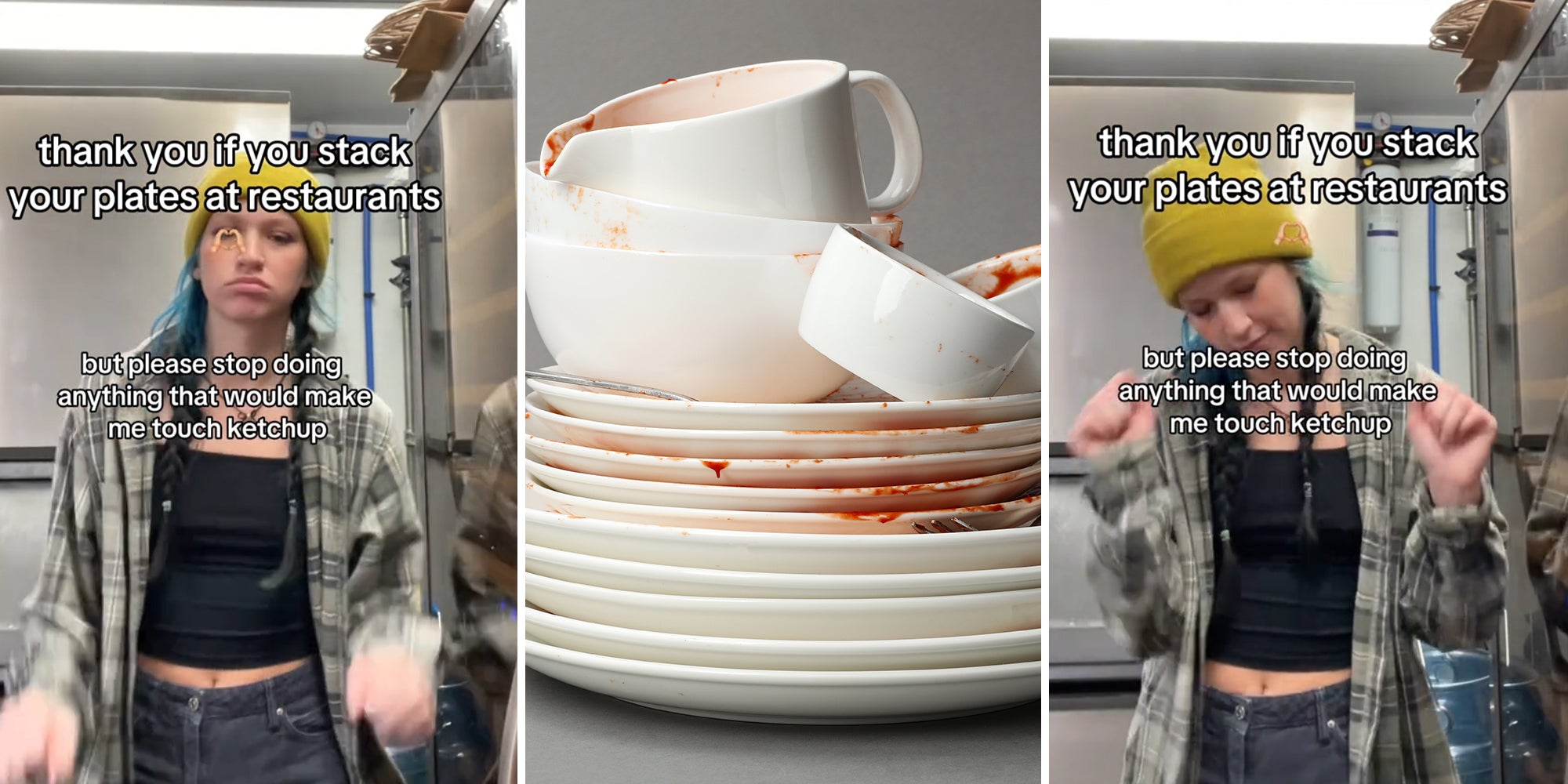 Server Shares PSA For Customers Who Stack Plates After Eating