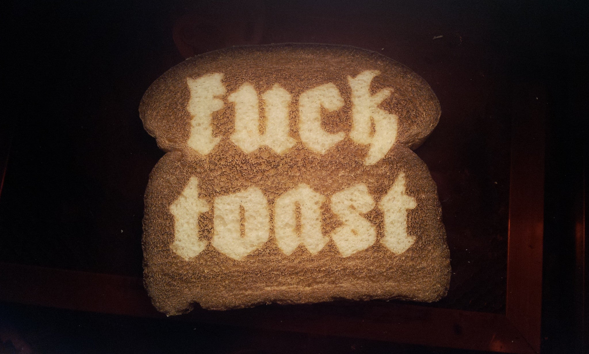 This is what happens when you give 4chan a toast engraver
