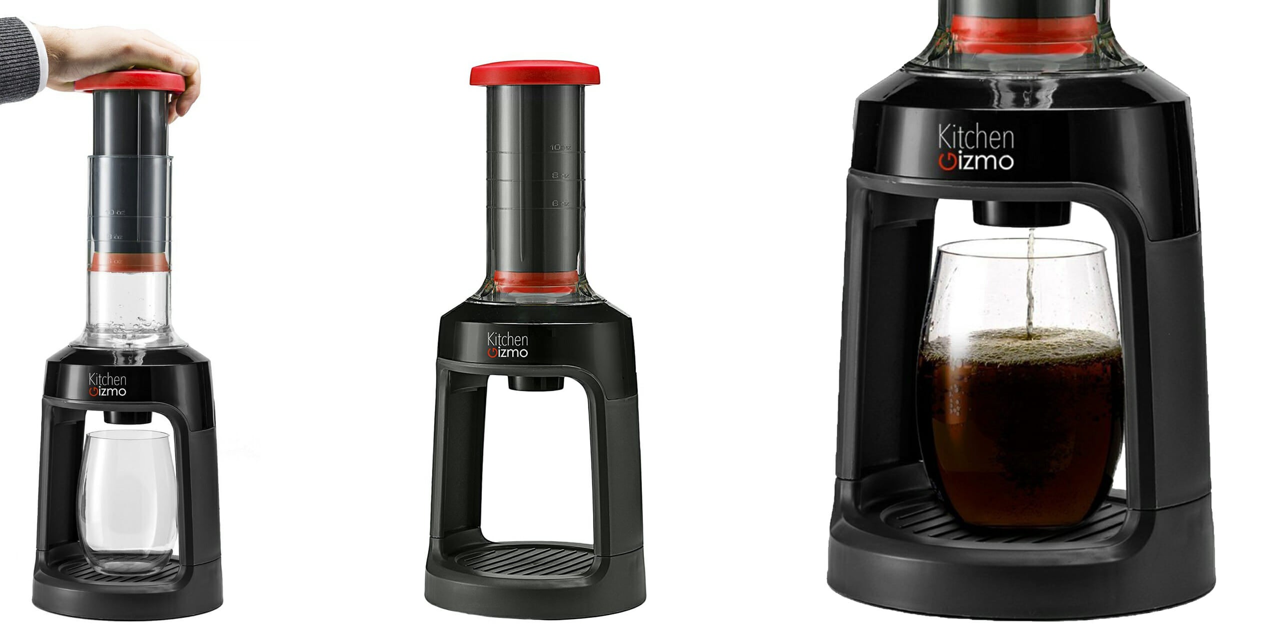 Get a quick and cordless caffeine fix with this manual pod brewer