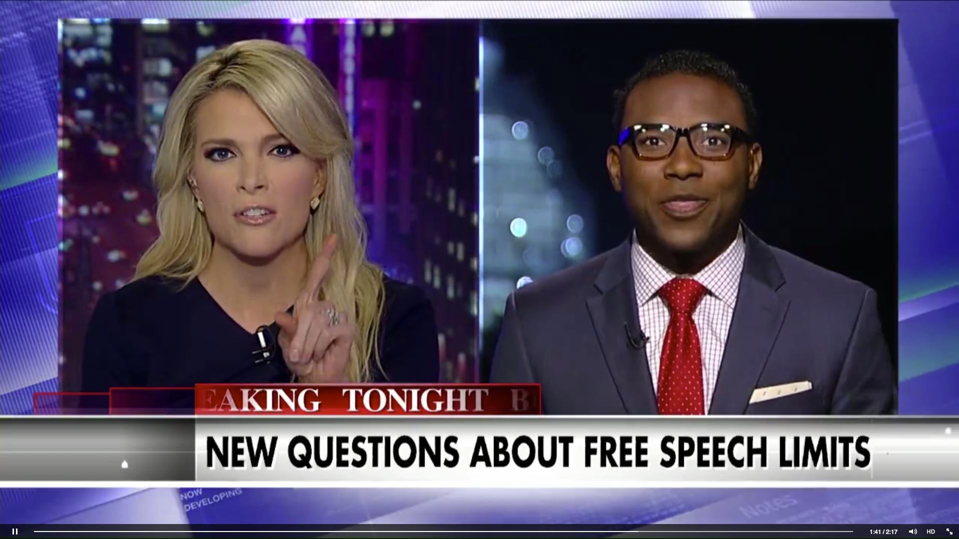 Fox News' Megyn Kelly schools dude about free speech after Texas
