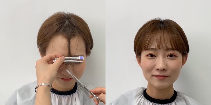 How to cut your bangs at home according to professional Korean