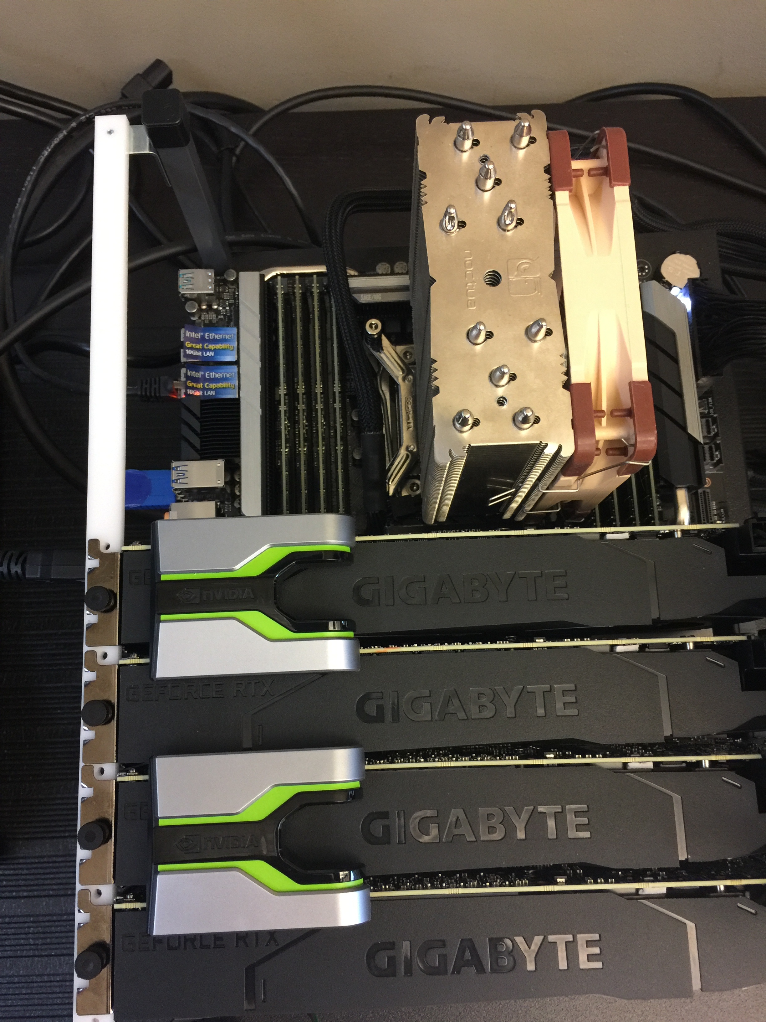 TensorFlow Performance with 14 GPUs RTX Titan, 2080Ti