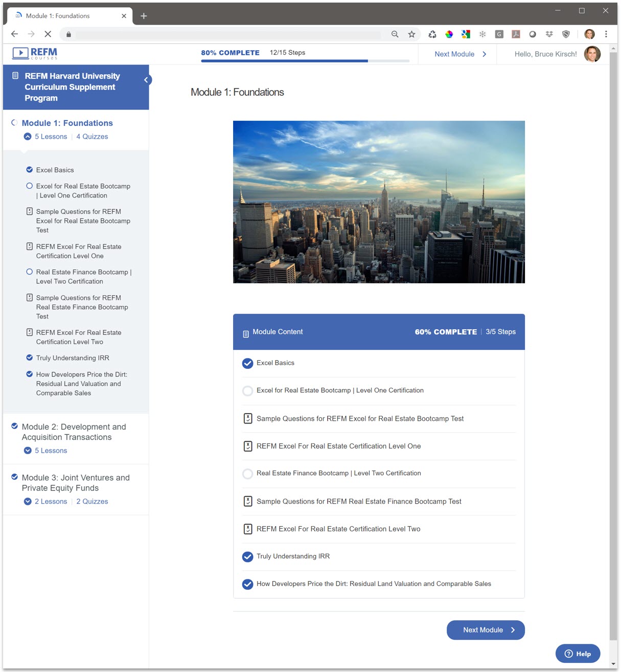 College and University SelfStudy Solutions Real Estate Financial