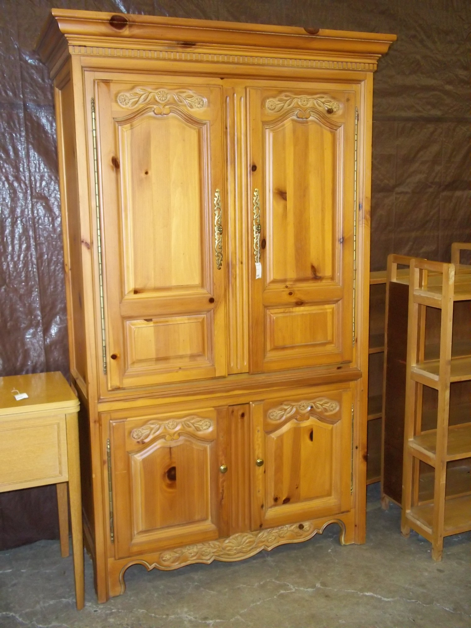 (P 18062) Pine TV Armoire is sold!