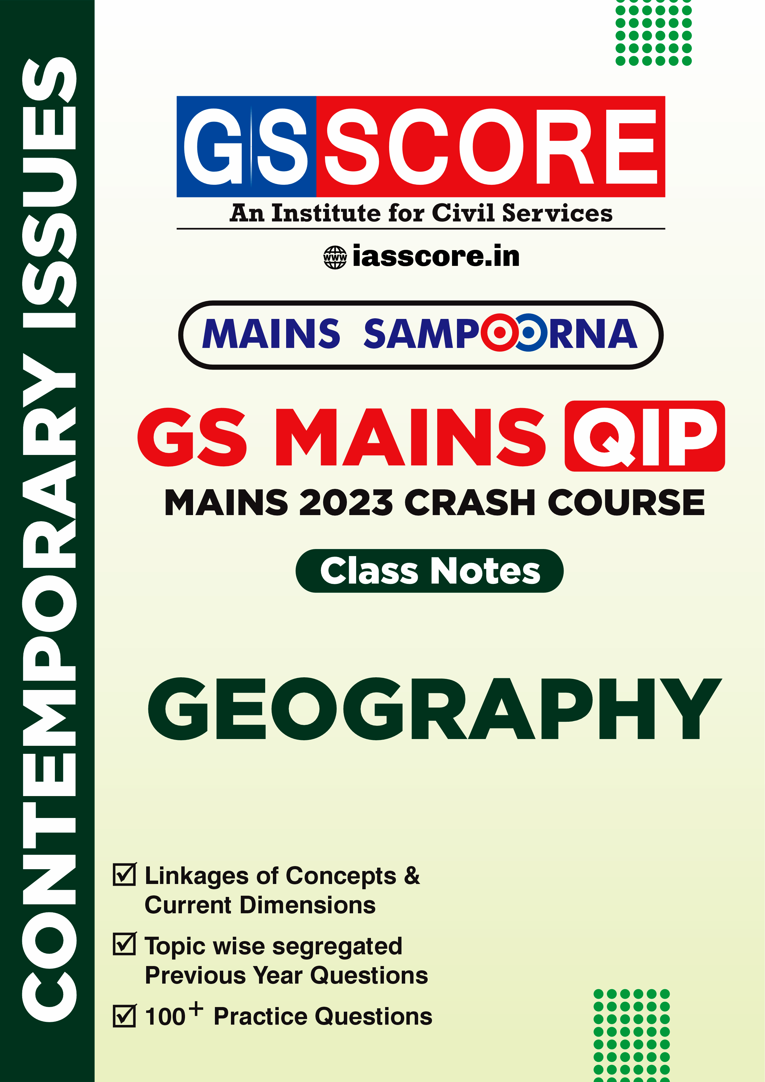 Mains Sampoorna UPSC Current Affairs Compilation Geography GS SCORE