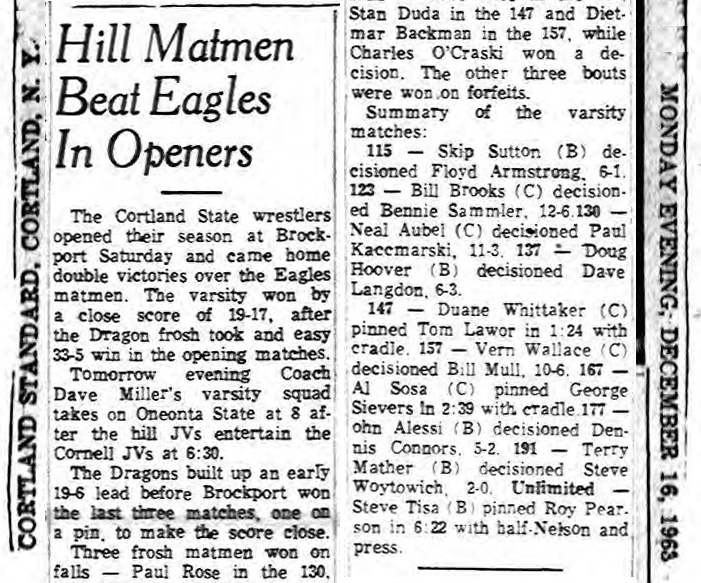 SUNY Brockport vs. SUNY Cortland