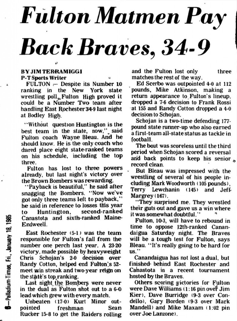 East Rochester vs. Fulton