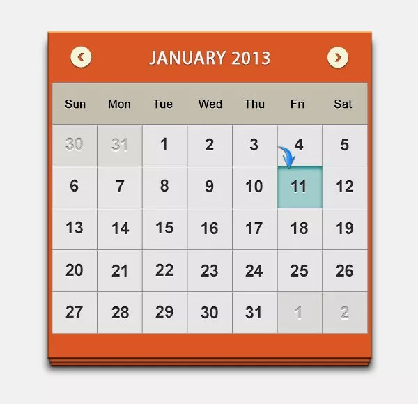 Design a Clean Calendar UI in — SitePoint