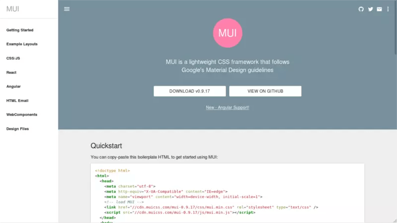 6 Free Material Design CSS Frameworks for 2017 Compared SitePoint